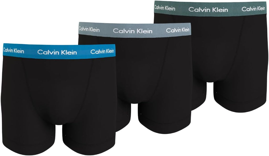 Calvin Klein Herren 3er Pack Boxershorts Trunks mit Logobund