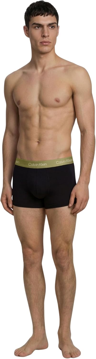 Calvin Klein Herren 3er Pack Boxershorts Trunks mit Logobund
