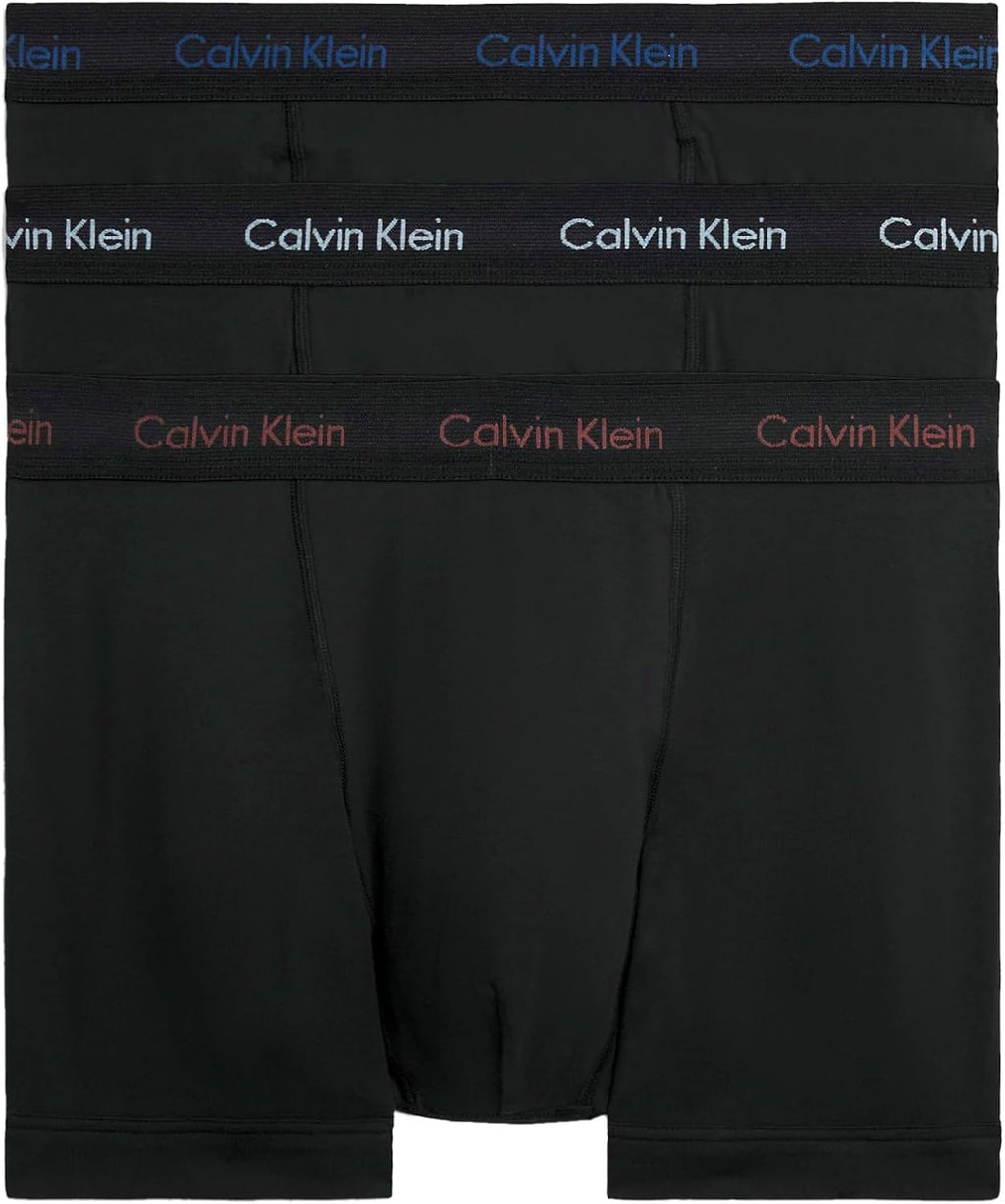 Calvin Klein Herren 3er Pack Boxershorts Trunks mit Logobund