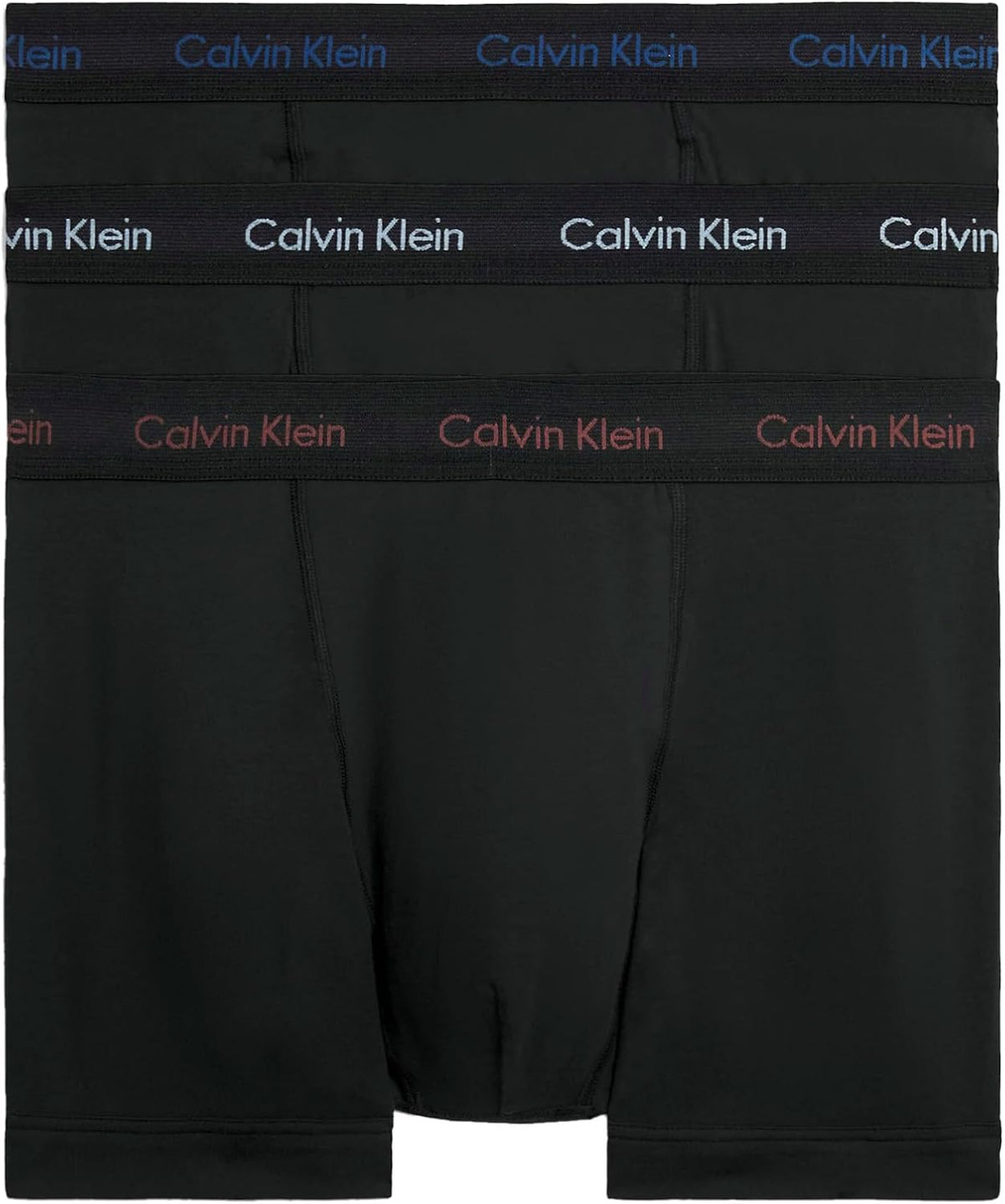 Calvin Klein Herren 3er Pack Boxershorts Trunks mit Logobund
