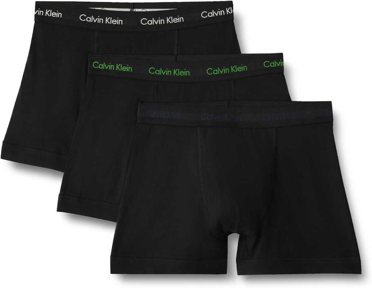 Calvin Klein Herren 3er Pack Boxershorts Trunks mit Logobund