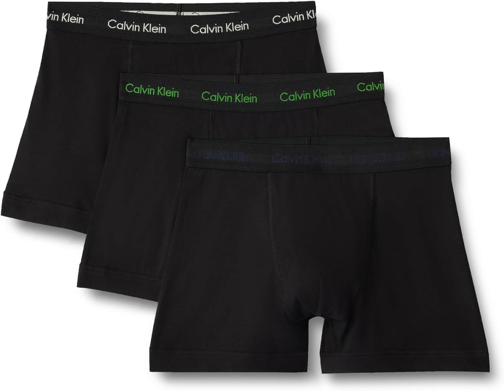 Calvin Klein Herren 3er Pack Boxershorts Trunks mit Logobund