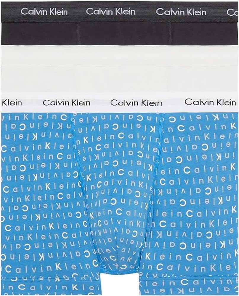 Calvin Klein Herren 3er Pack Boxershorts Trunks mit Logobund