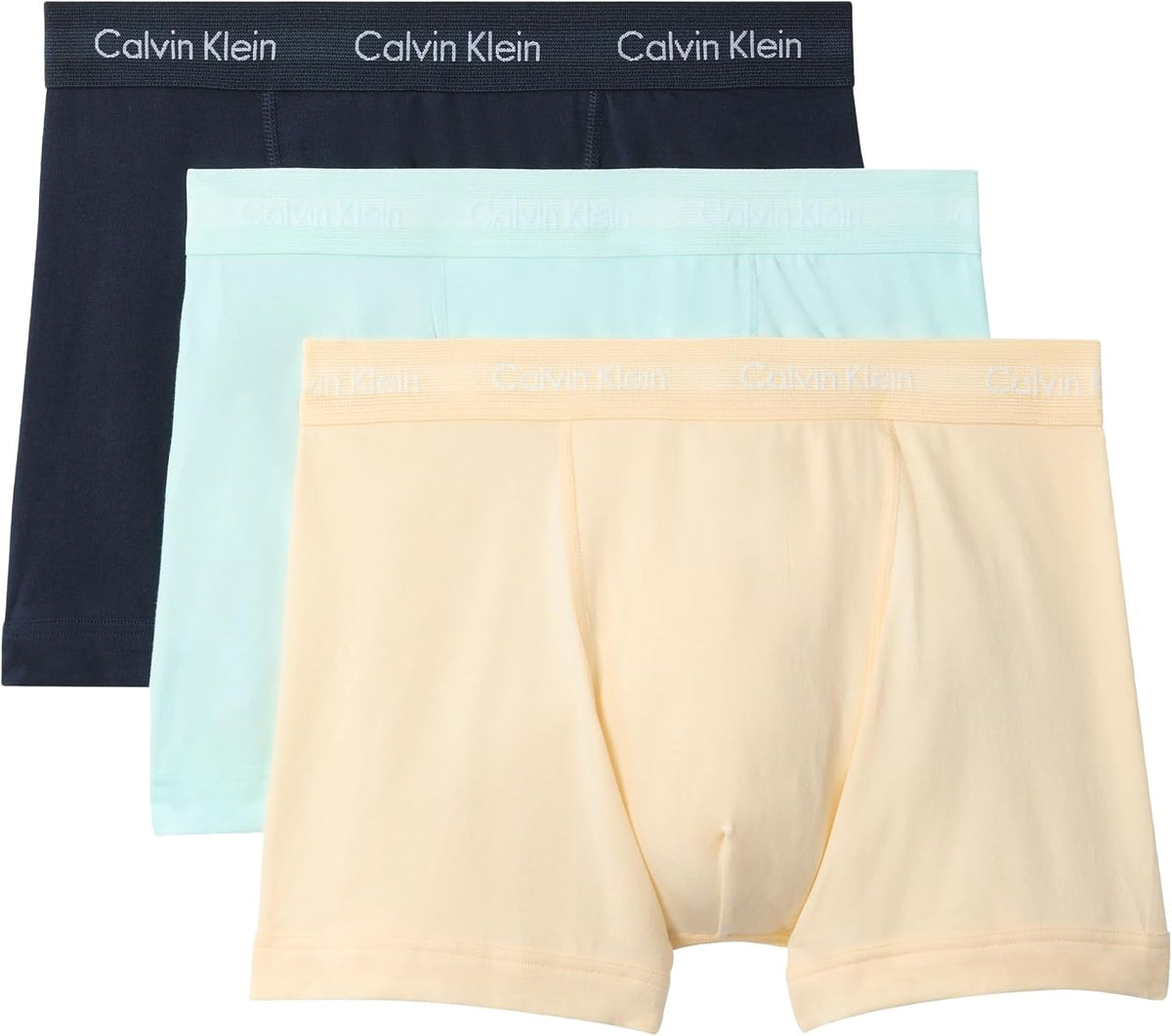 Calvin Klein Herren 3er Pack Boxershorts Trunks mit Logobund