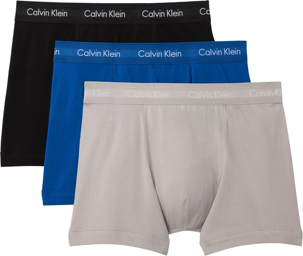 Calvin Klein Herren 3er Pack Boxershorts Trunks mit Logobund