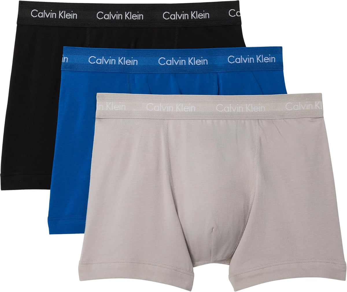 Calvin Klein Herren 3er Pack Boxershorts Trunks mit Logobund