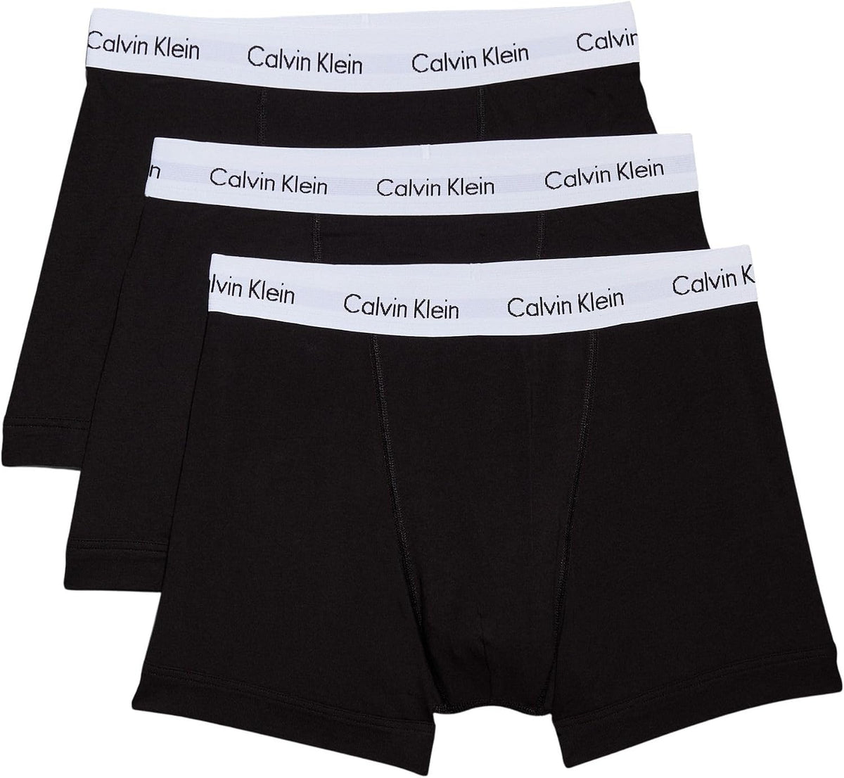 Calvin Klein Herren 3er Pack Boxershorts Trunks mit Logobund