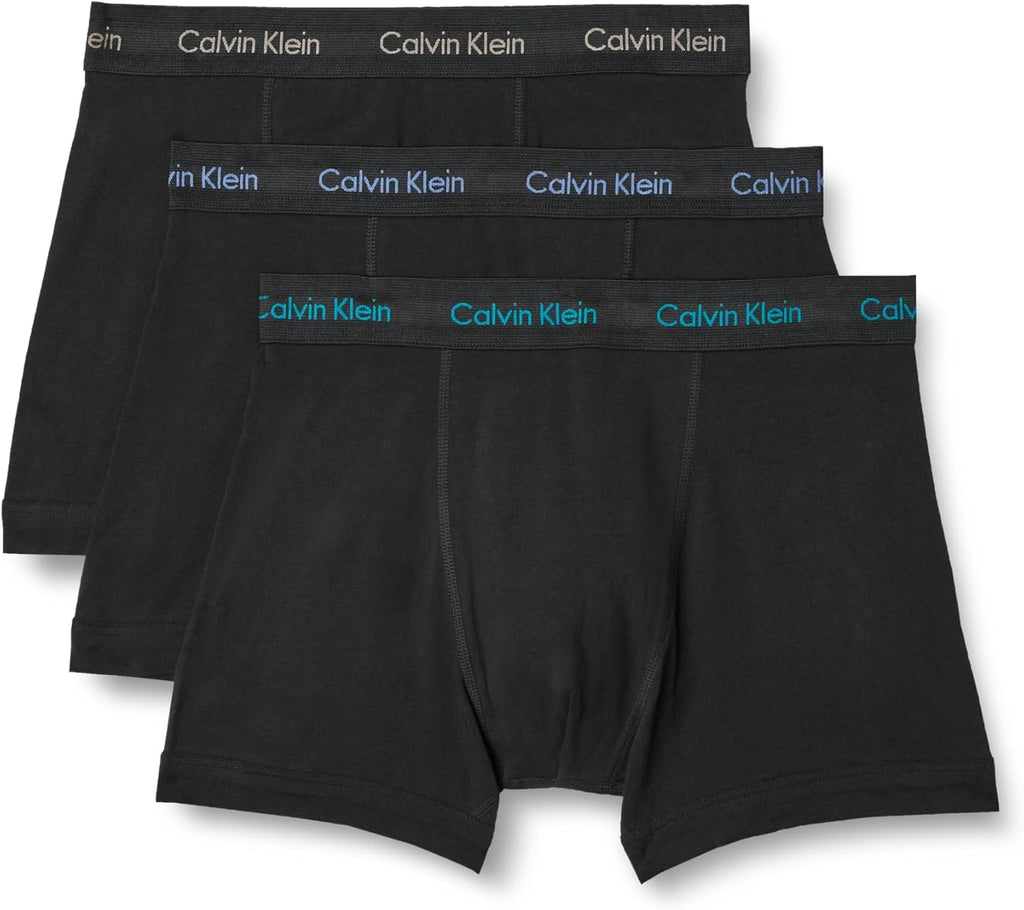 Calvin Klein Herren 3er Pack Boxershorts Trunks mit Logobund