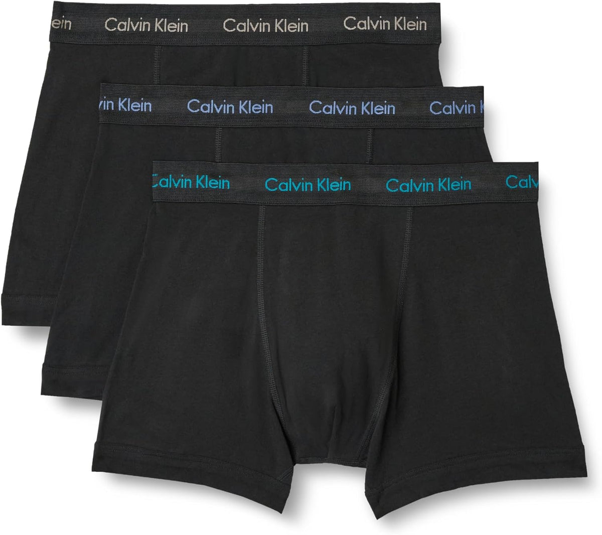 Calvin Klein Herren 3er Pack Boxershorts Trunks mit Logobund