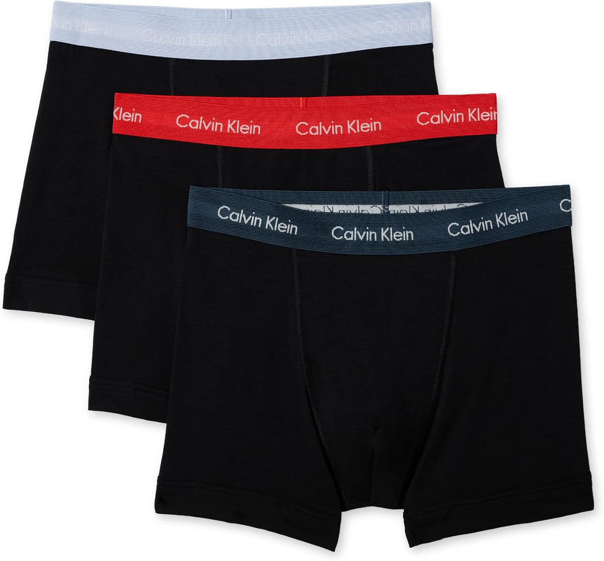 Calvin Klein Herren 3er Pack Boxershorts Trunks mit Logobund