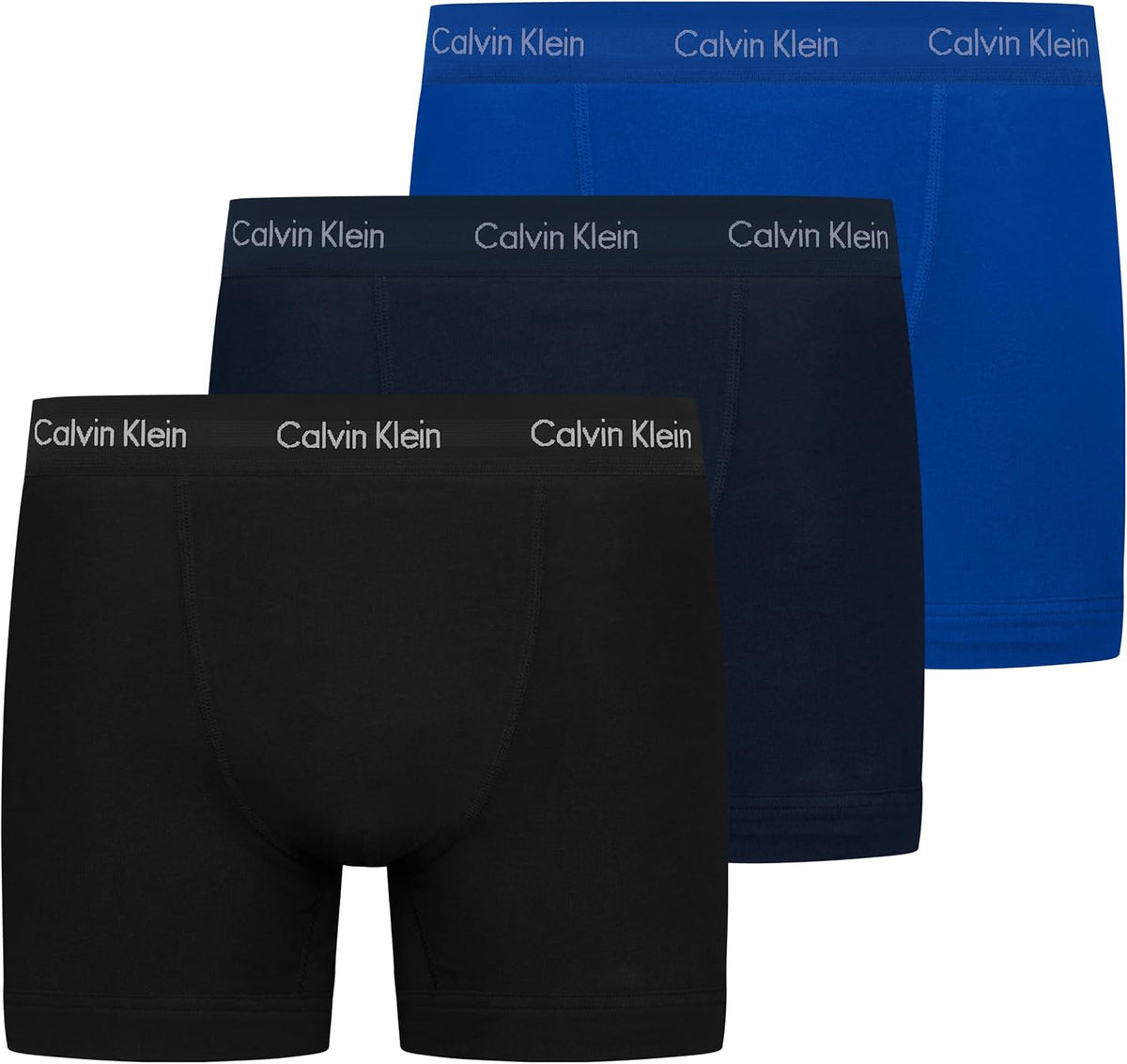 Calvin Klein Herren 3er Pack Boxershorts Trunks mit Logobund