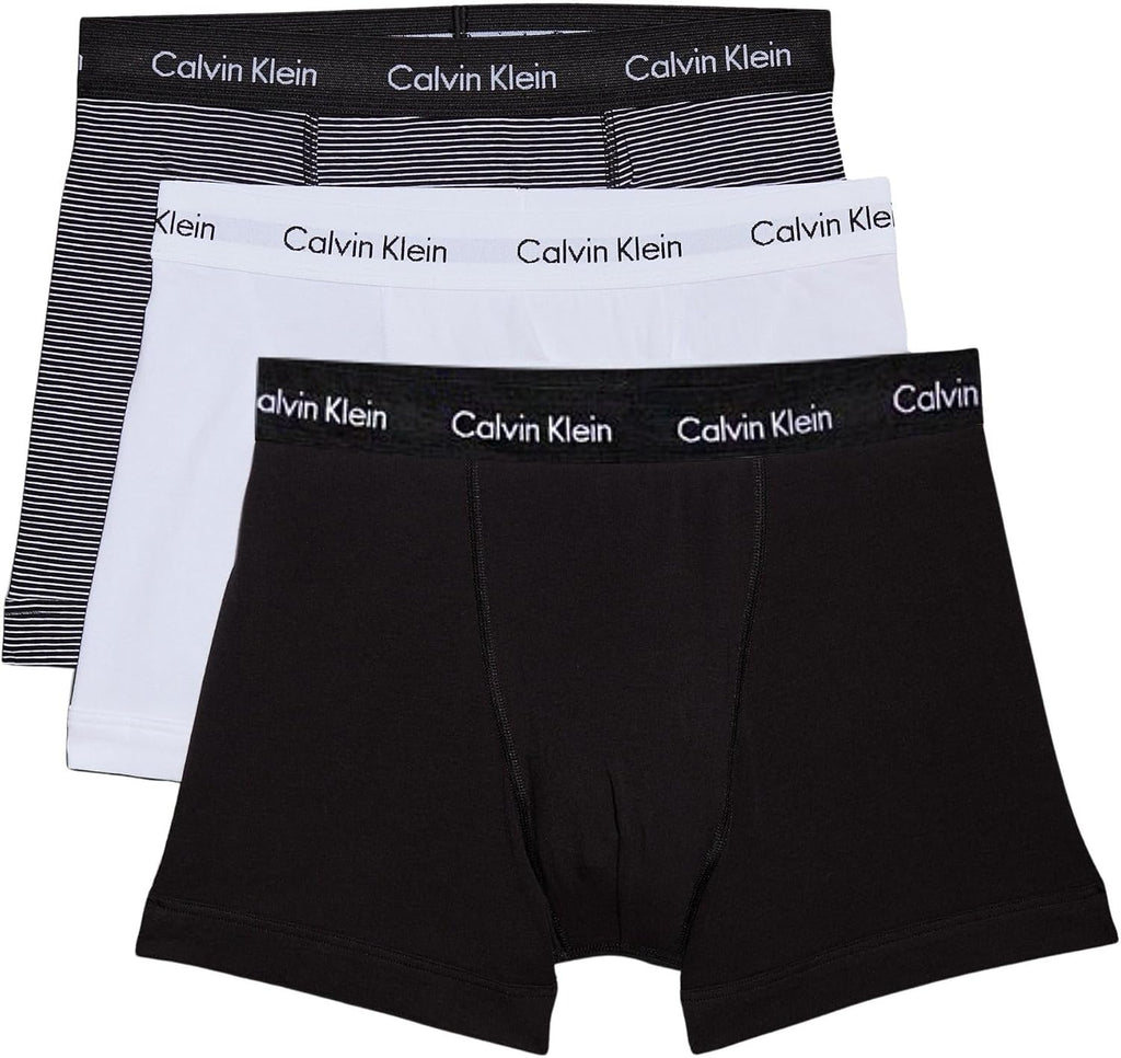 Calvin Klein Herren 3er Pack Boxershorts Trunks mit Logobund