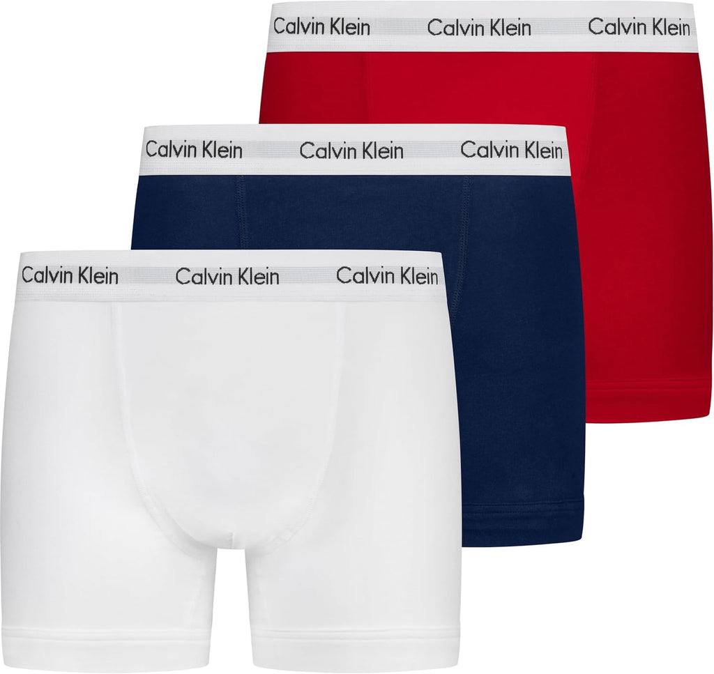 Calvin Klein Herren 3er Pack Boxershorts Trunks mit Logobund