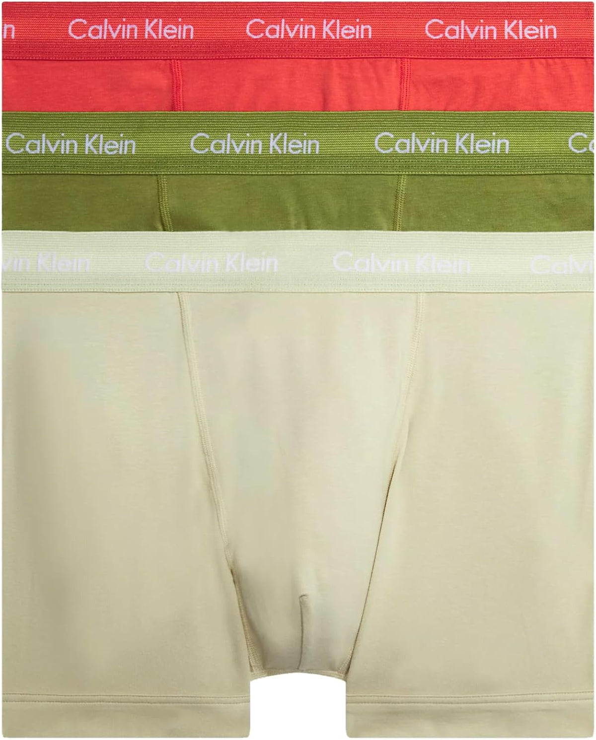 Calvin Klein Herren 3er Pack Boxershorts Trunks mit Logobund