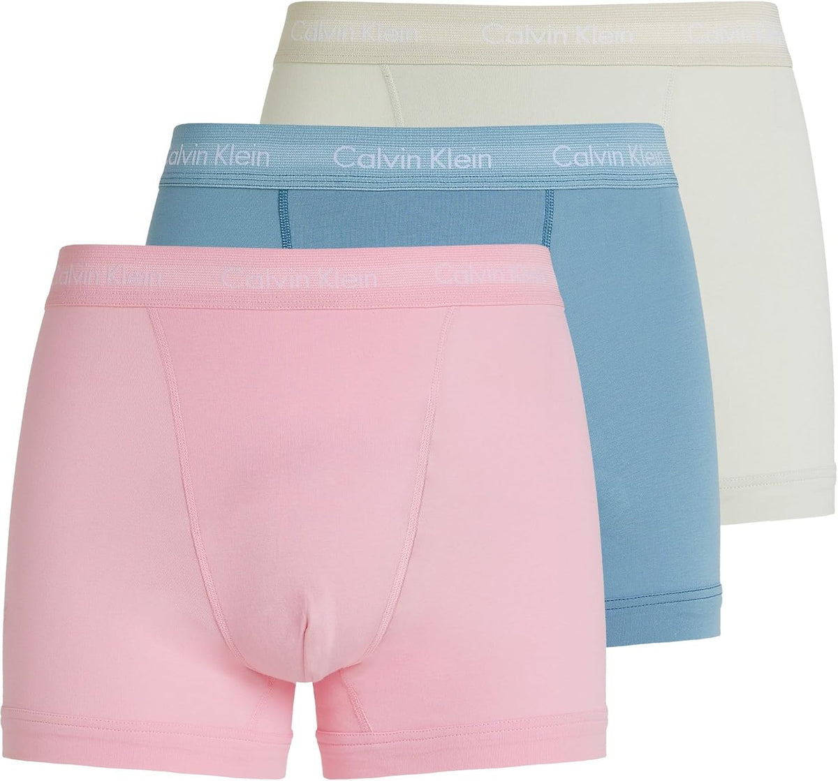 Calvin Klein Herren 3er Pack Boxershorts Trunks mit Logobund