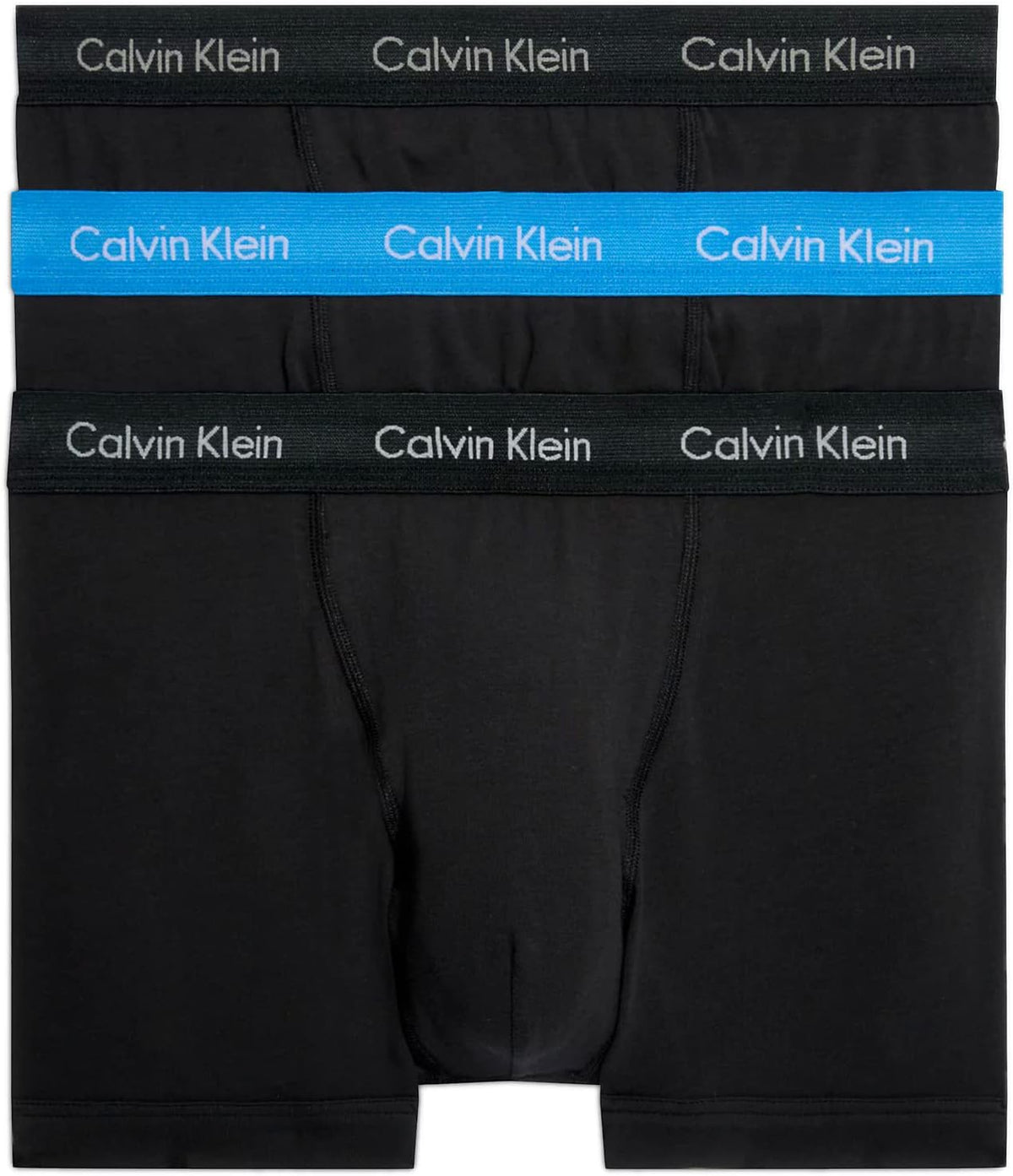 Calvin Klein Herren 3er Pack Boxershorts Trunks mit Logobund