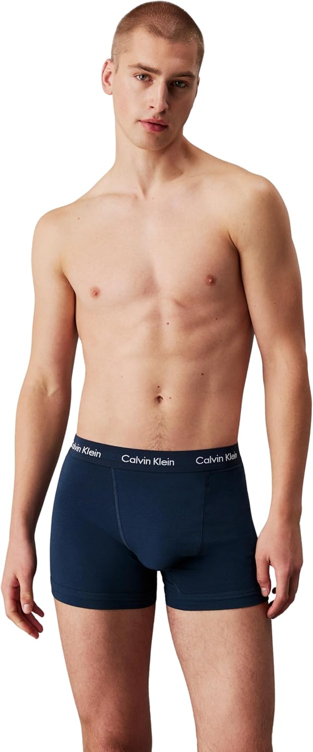 Calvin Klein Herren 3er Pack Boxershorts Trunks mit Logobund