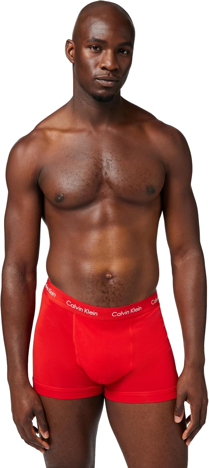 Calvin Klein Herren 3er Pack Boxershorts Trunks mit Logobund