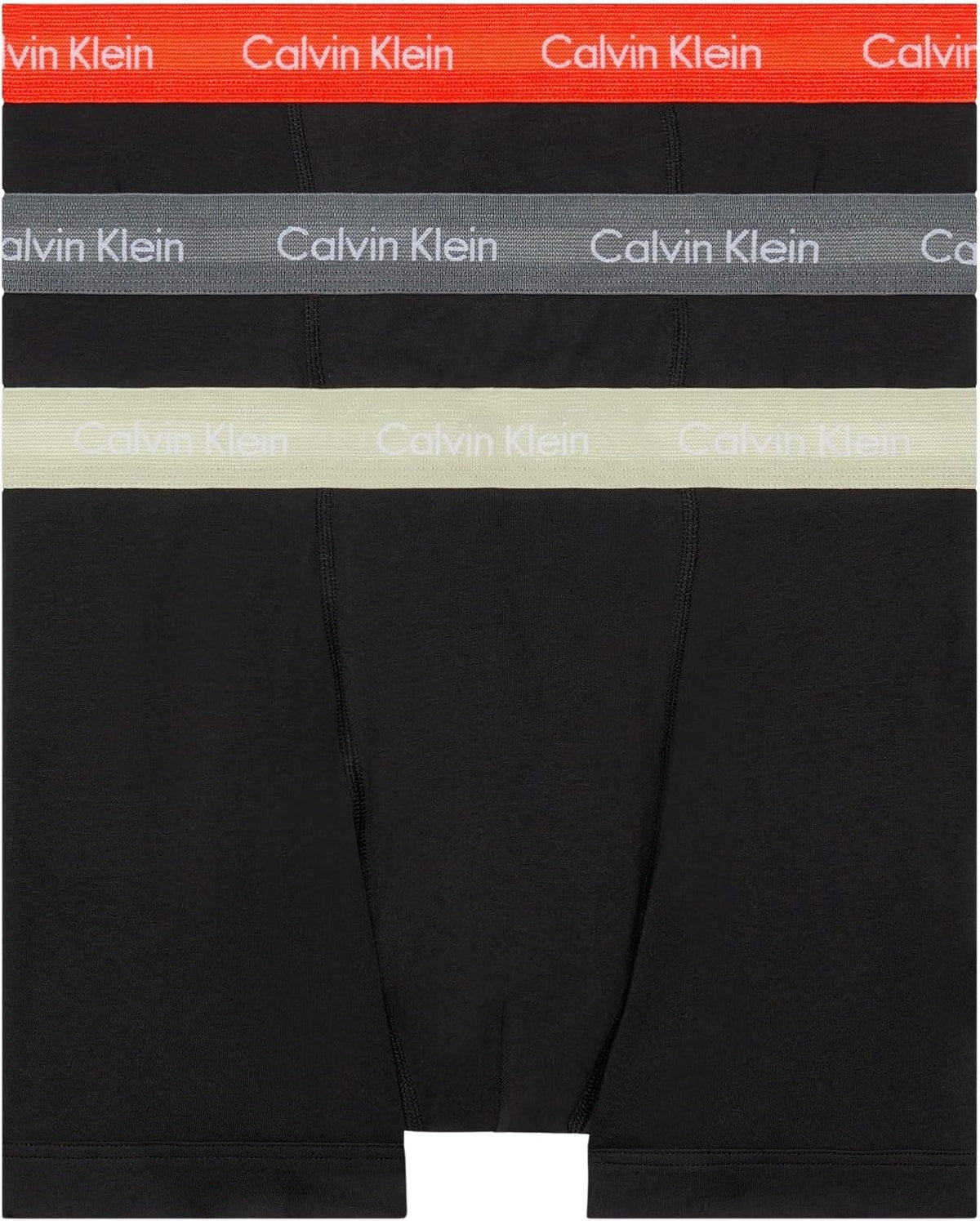 Calvin Klein Herren 3er Pack Boxershorts Trunks mit Logobund