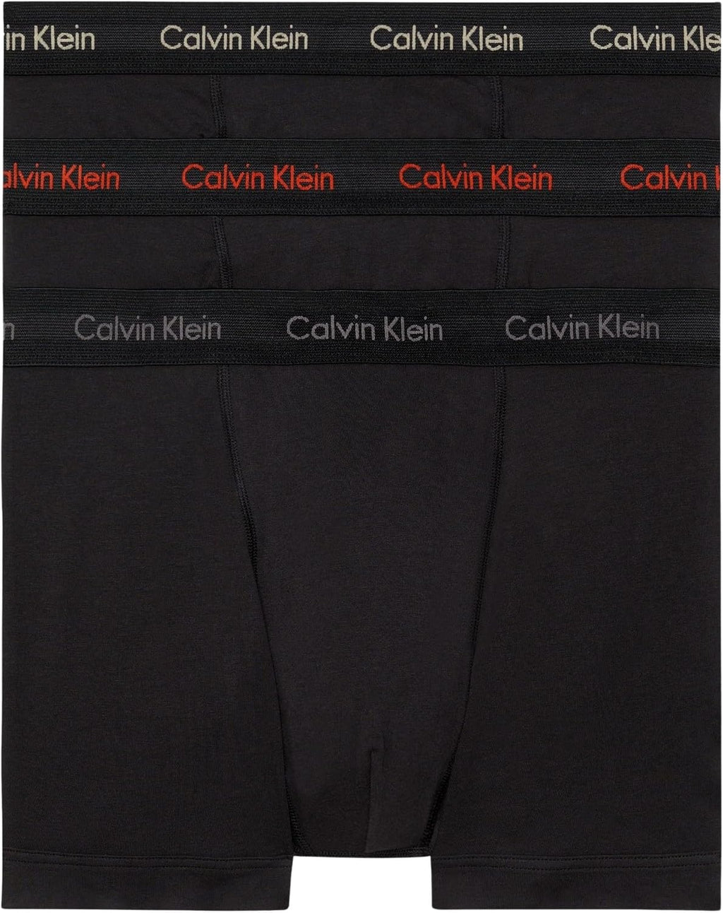Calvin Klein Herren 3er Pack Boxershorts Trunks mit Logobund