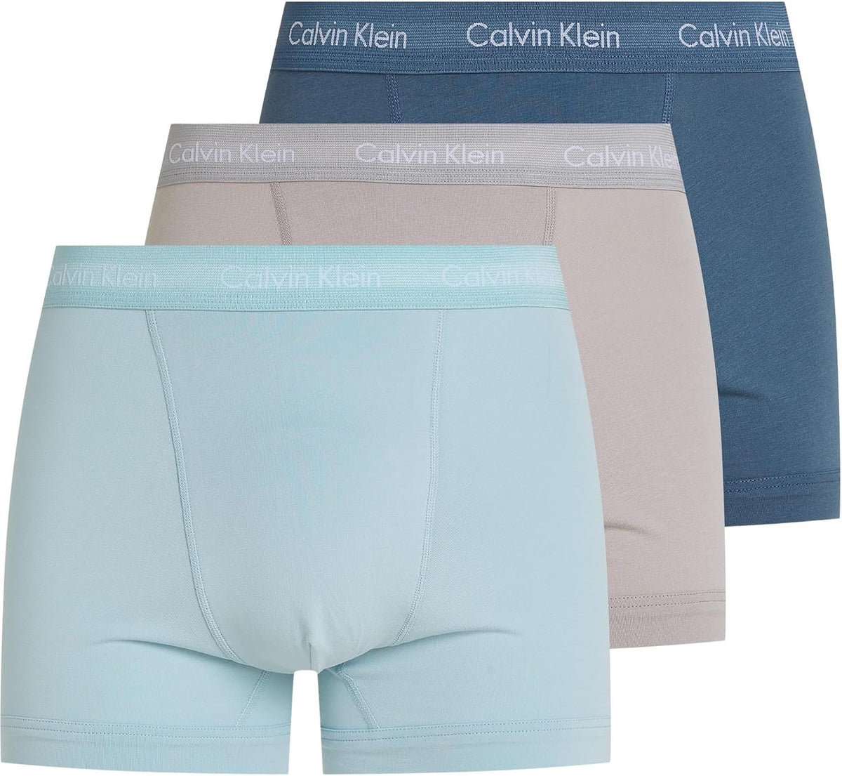 Calvin Klein Herren 3er Pack Boxershorts Trunks mit Logobund