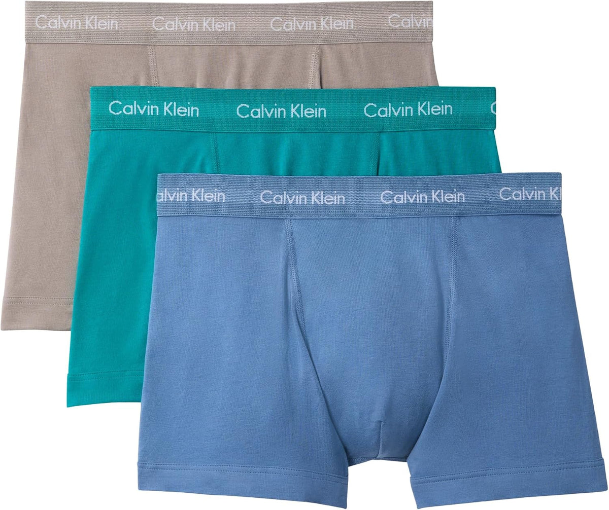 Calvin Klein Herren 3er Pack Boxershorts Trunks mit Logobund
