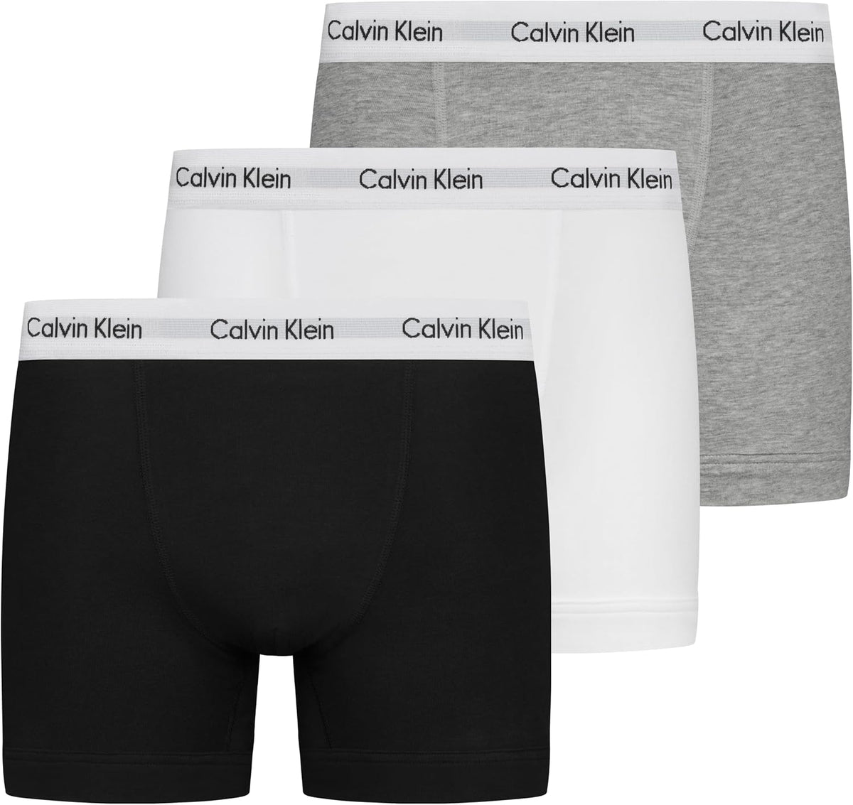 Calvin Klein Herren 3er Pack Boxershorts Trunks mit Logobund